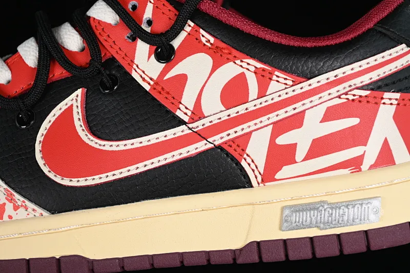 All categories Nk SB Dunk series Nk SB Dunk Low Low-top sneakers Nk Dunk Low WUYA Violent aesthetics Cool graffiti Retro distressed Deconstruction SB strap low-top casual sneakers DJ6188-600